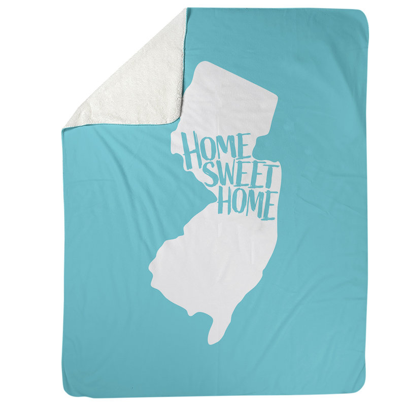 Jeté polaire new jersey the home, l 52,5 po x L 62,5 po, Bleu sarcelle