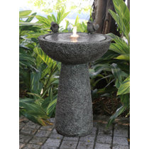Fontaine Solaire Pagode- Bain d'Oiseaux - Fontaines Solaires Jardins Zen