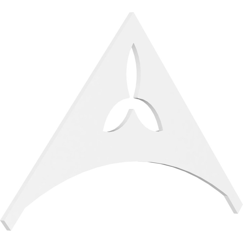 Pignon en PVC de qualité architecturale Naple, H 37,5 po x l 60 po x P 1 po, 14 / 12