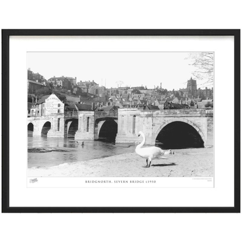 Bridgnorth, Severn Bridge C1950 by Francis Frith - Single Picture Frame Print, 40cm H x 50cm W x 2.3cm D