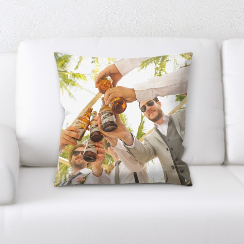 Housse et insert de coussin carré pour adulte