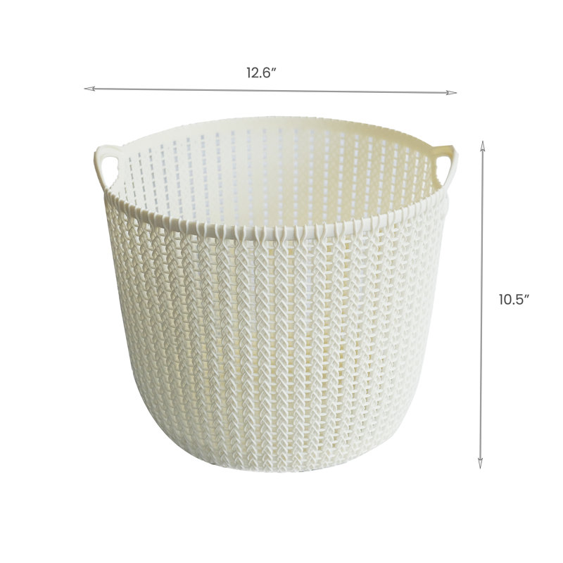 Rebrilliant Plastic Decorative Basket, 20 qt.