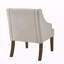 Chaise d'appoint Mid-Century moderne, fauteuil rembourré en tissu avec pieds en bois massif pour le salon, la chambre à coucher, le bureau-133945699