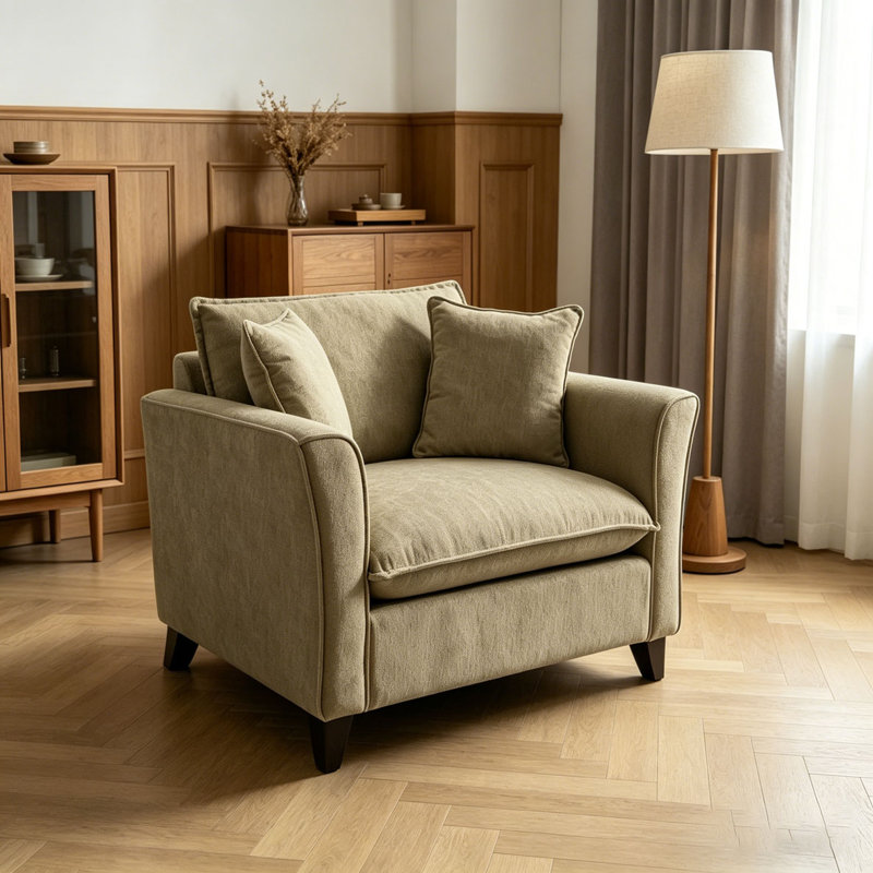 46.3" Oversized Armchair, Green
