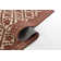 Tapis rouge brique en laine et nylon Momeni
