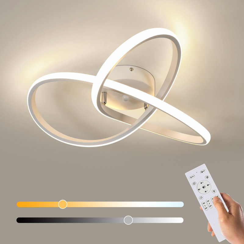 Camrun 3-Light LED Flush Mount Warm Light