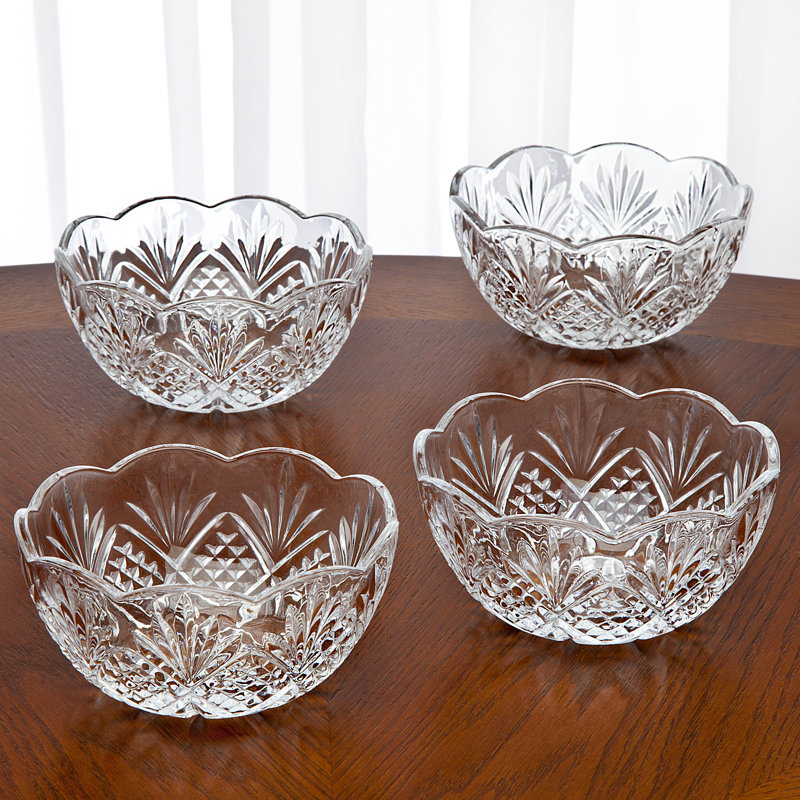 Dublin Clear Crystal 3.5oz Dessert and Candy Bowls Set