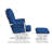 Cleo Wooden Glider and Ottoman-98415162-98415163