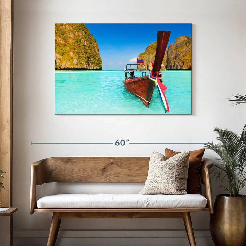 Rorry Maya Bay Boat, 30" H x 45" W