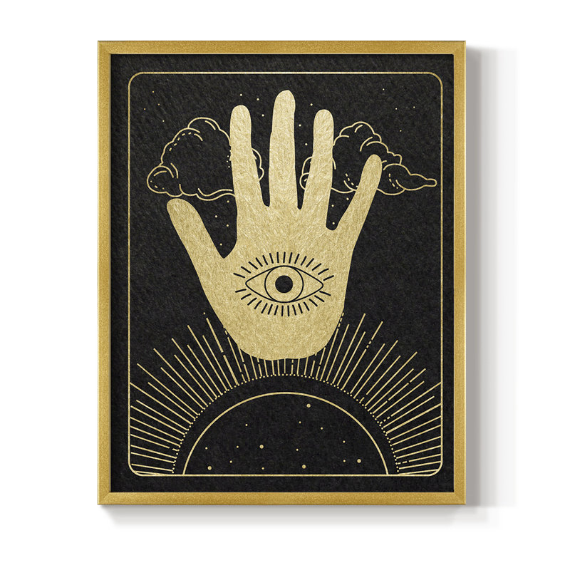 Celestial Palm Framed Print - Solid Wood