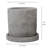 Indoor Unglazed Cement Pot Planter Set-1678347780