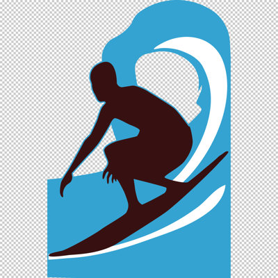 «Surfing Dude» Man Waves Ocean Pipeline Standup