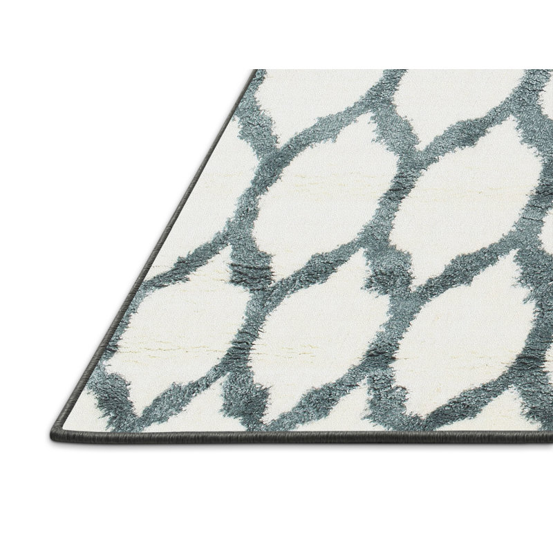 Geometric Indoor Rug, Rectangle 5' x 7'