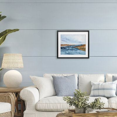 «Coastal Dreams Abstraction», reproduction encadrée sous verre, conception de Nikita Jariwala