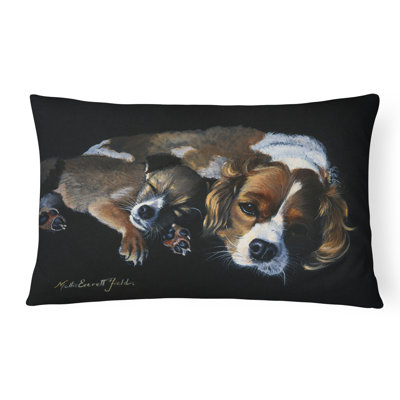  Coussin intérieur / extérieur Cozy Pals with Cavalier Spaniel
