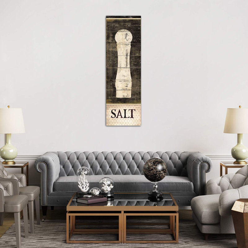 Salt And Pepper I by Daphne Brissonnet - Wrapped Canvas Panoramic Print, 30.48 cm H x 91.44 cm W x 1.91 cm D