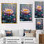Mauve, gris, lotus, étang, Bloom II - lotus, art mural-1554101975-1554101973