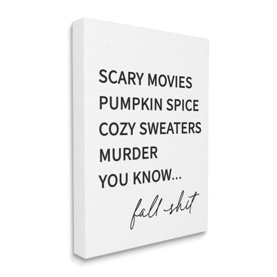 " Fall Sh** Humorous Seasonal Autumn List " by Lettered And Lined