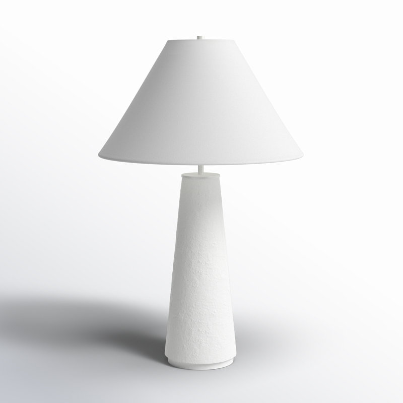 Ceramic Table Lamp, Matte White
