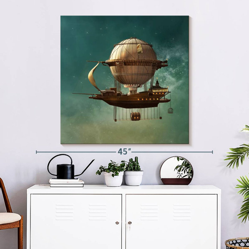Kelan Fantasy dirigeable Steampunk, H 33 po x l 33 po