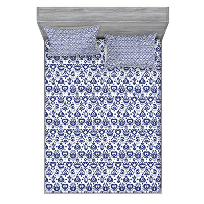 Microfiber Ikat Sheet Set