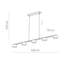 Dallas 5 - Light Stainless Steel Kitchen Island Pendant-95274762