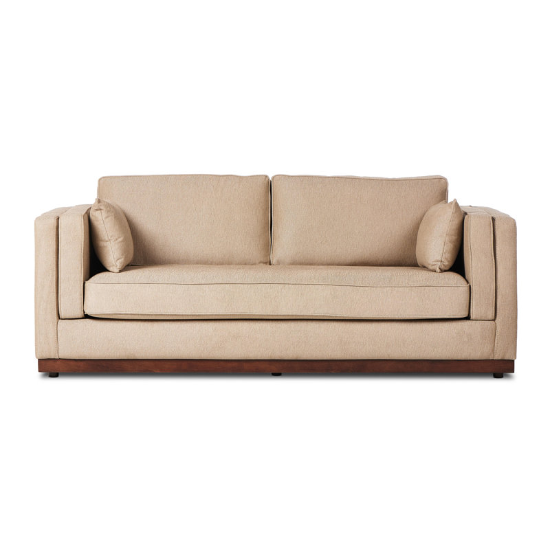 Lawrence Sofa, Nova Taupe 100% Polyester, 34" H x 87" W x 40.5" D