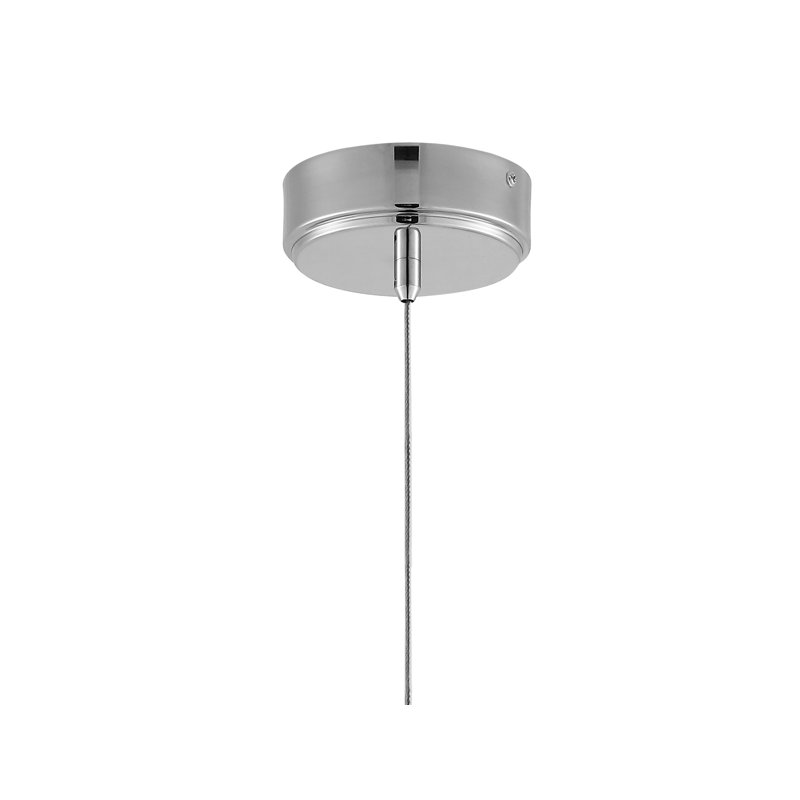 Luminaire suspendu cylindrique à 1 lumière DEL Octa, Chrome