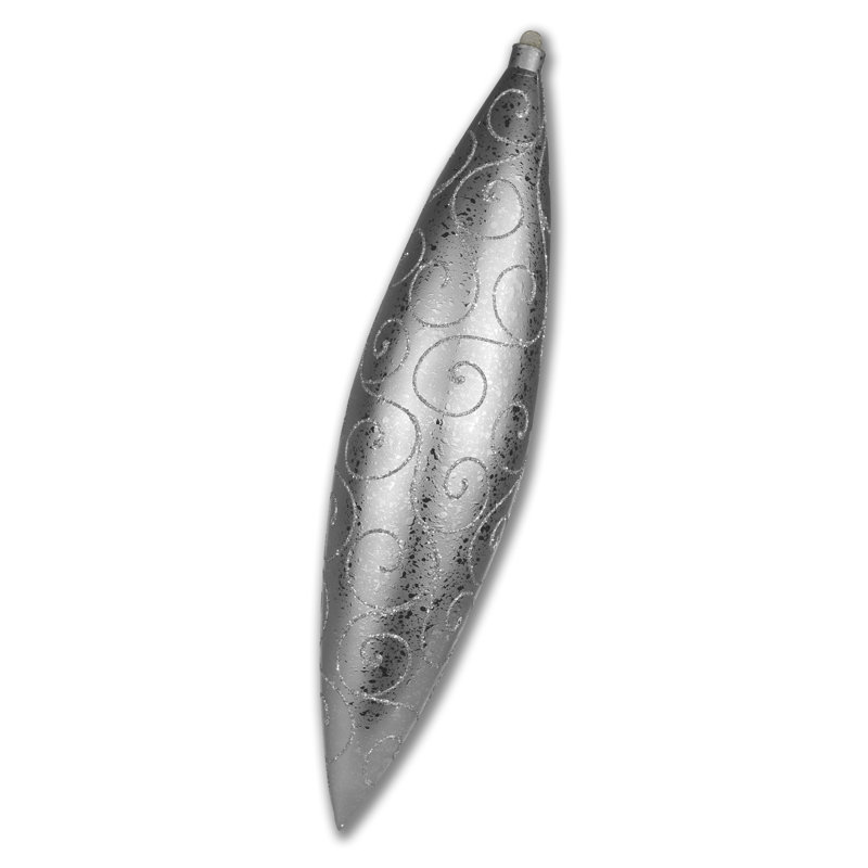 19" Finial Ornament, Silver