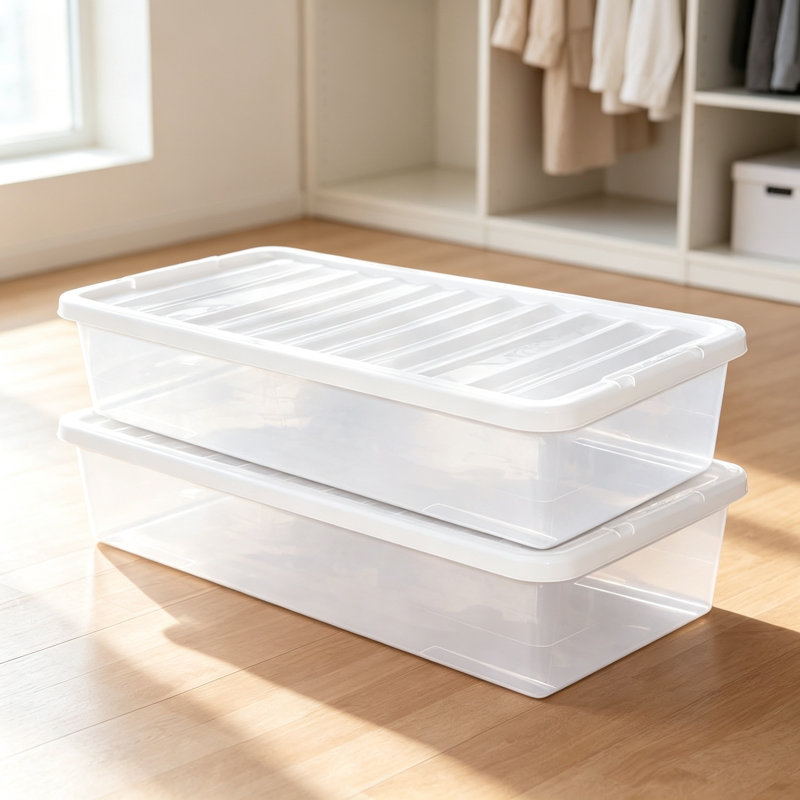 wekli Plastic Underbed Storage