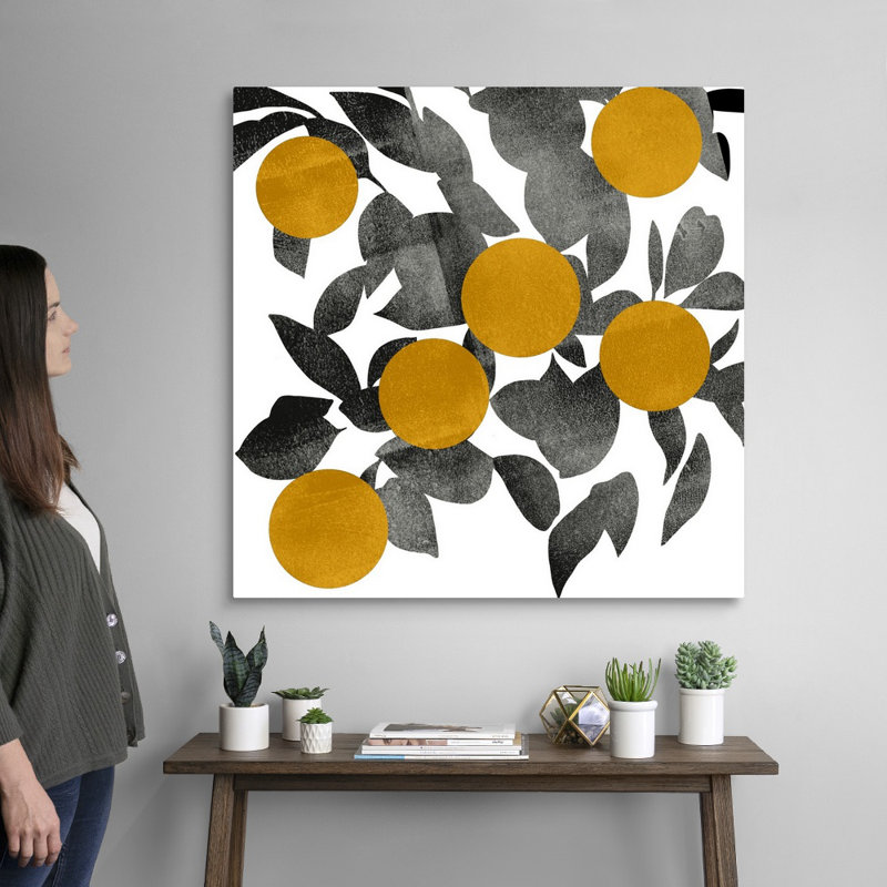 Art mural sur toile Shadow Branch IV, Toile tendue, H 36 po x l 36 po