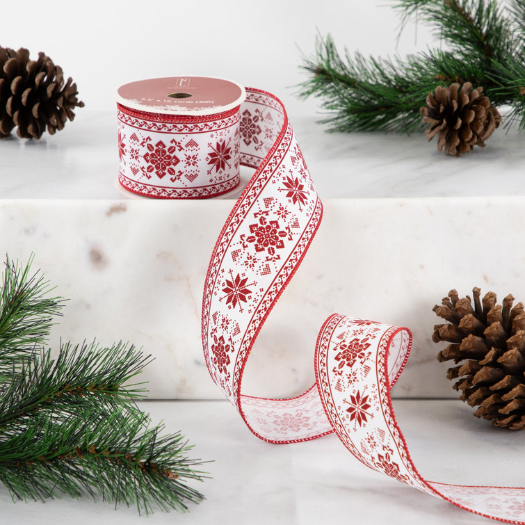 Winter Snowflake Ribbon, Holiday Ribbons, Wholesale Ribbon Manufacturer