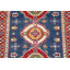 Tapis oriental géométrique Kazak noué à la main 4 x 6