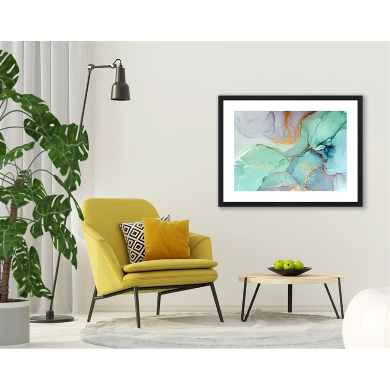 Marble 1 - Single Picture Frame Print, Matt White, 215.392 cm H x 164.592 cm W