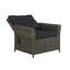 Wicker Outdoor Lounge Chair with Ottoman
