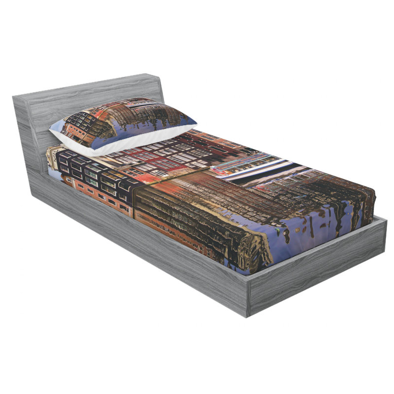 Ensemble de draps Amsterdam, Ensemble de draps pour lit simple avec drap-housse