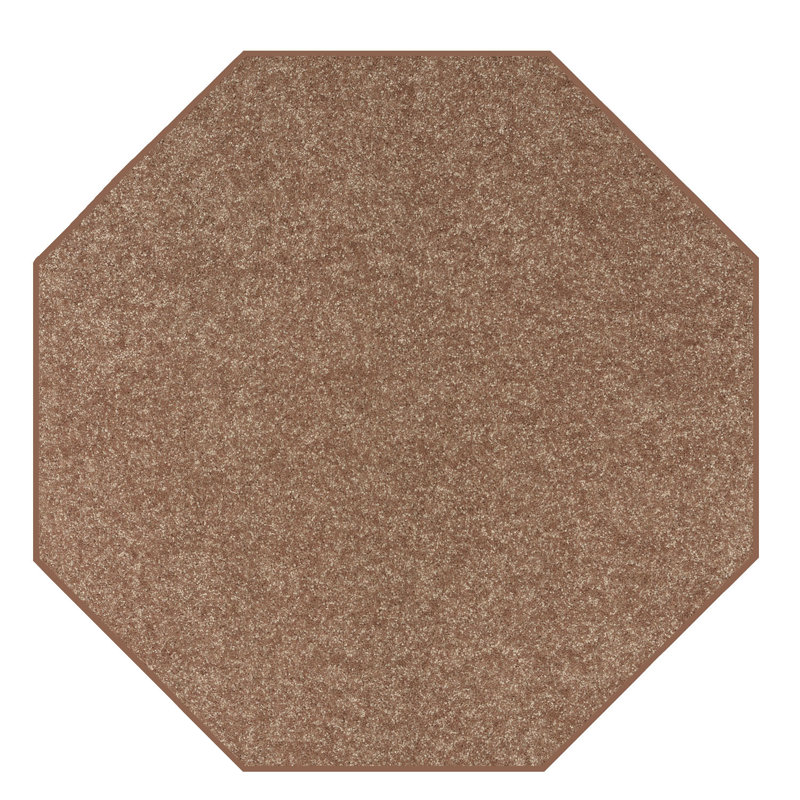 Abdas Octagon Binded Polypropylene Area Rug, Octagon 3'