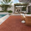 Dalles de terrasse emboîtables WPC, 25 pièces - Panneaux en bois rouge gaufré pour une installation facile et une durabilité accrue