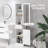 Kleankin Slim Bathroom Storage Cabinet, Tall Bathroom Cabinet