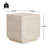Outdoor Patio MGO Side Table, Beige Travertine Finish, 1 Piece