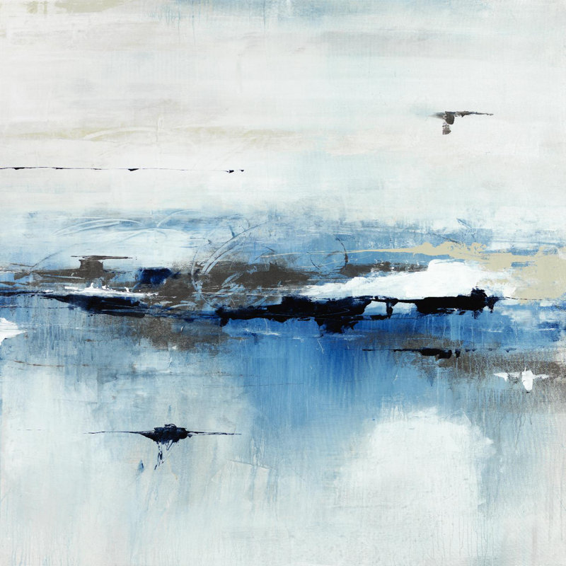 «Meeting Oceans on Canvas» par Daleno, reproduction d'art, H 54 po x l 54 po x P 1,5 po
