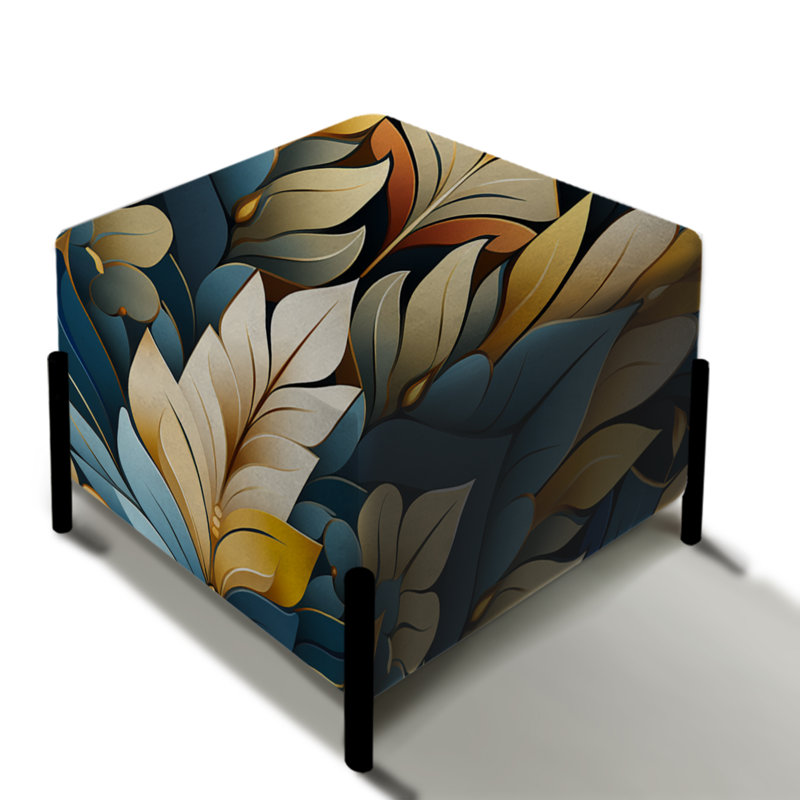 Motif à chevrons dorés et bleus Splendor