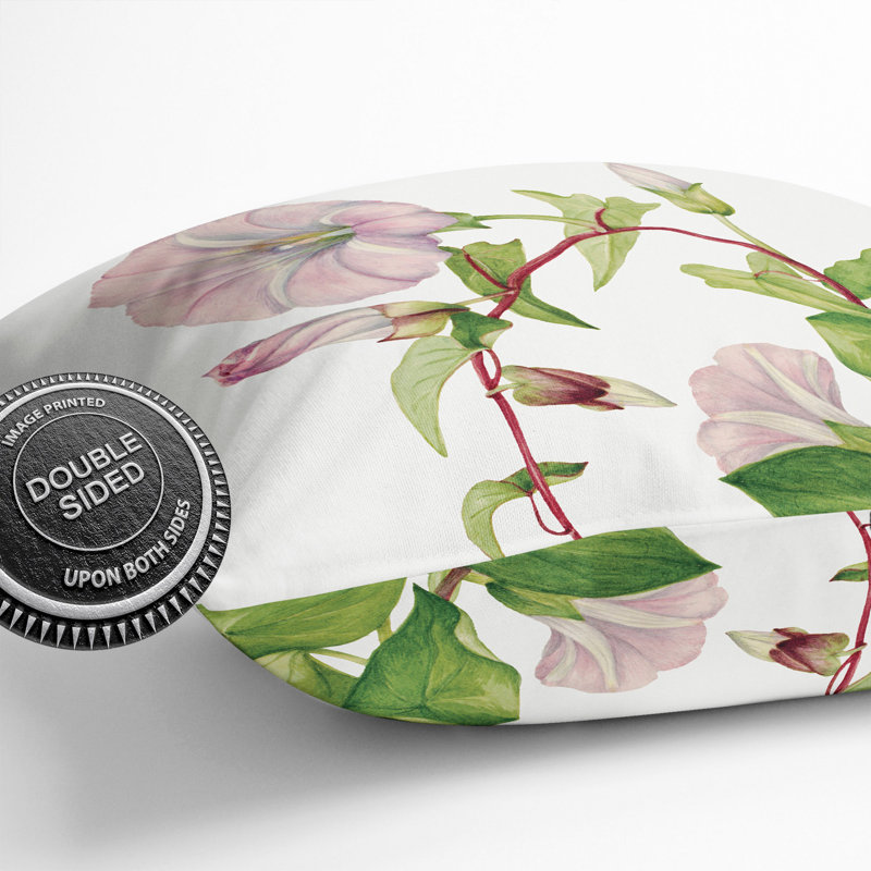Hedge Bindweed Square Throw Cushion, 55cm H x 55cm W x 20cm D