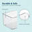 Pet Plastic Fridge Storage Box Multipurpose Organizer