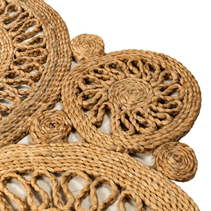 Tapis de jute tressé à la main