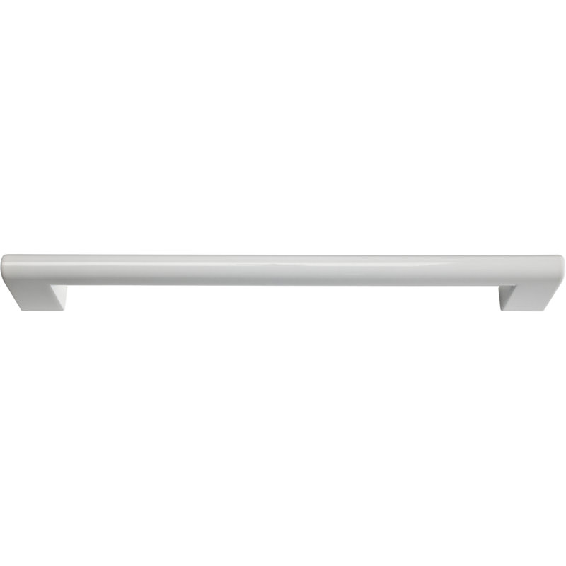 Round Rail Bar pull, Matte Chrome, 7 9/16"