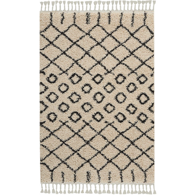 Geometric Indoor Rug, Rectangle 3'11" x 6'7"