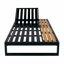 Chaise longue en fer avec coussin pour patio