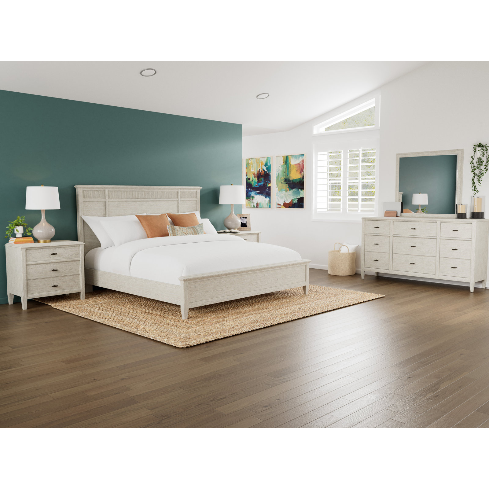Ashwell 3-Drawer Oak Nightstand