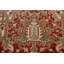 Tapis de zone en laine rouge/rouille 7 pi 9 po x 11 pi 1 po one-of-kind à la main noué la heriz Adiam